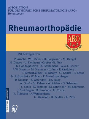 cover image of Rheumaorthopädie